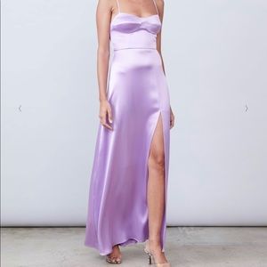 Allen Schwartz Willow Bustier Dress in Iris